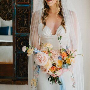 Tara Lauren Marigold Cathedral Veil